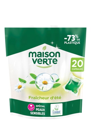 3 x 20 capsules de lessive Fraicheur d'été Maison Verte