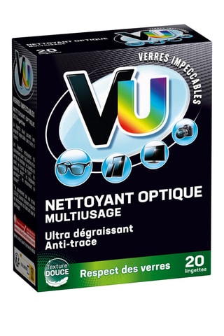 10 x 20 lingettes Nettoyant Optique VU