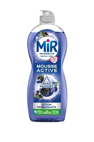4 x Liquide Vaisselle Mousse Active Baies Sauvages - 675 ml