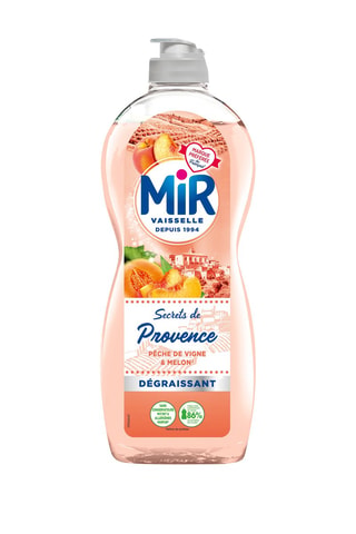 4 x Liquide vaisselle Secrets de Provence Pêche de Vigne et Melon - 675 ml