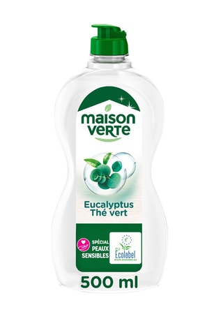 5 x Liquide vaisselle Eucalyptus et Thé vert Maison Verte - 500 ml