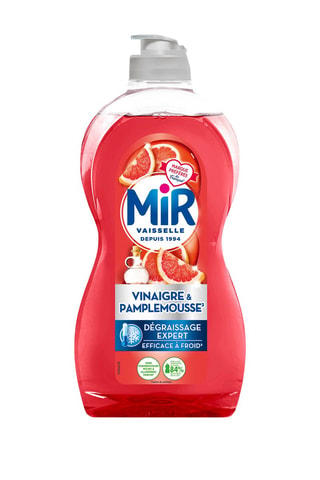 4 x Liquide vaisselle Vinaigre et Pamplemousse Mir - 450 ml
