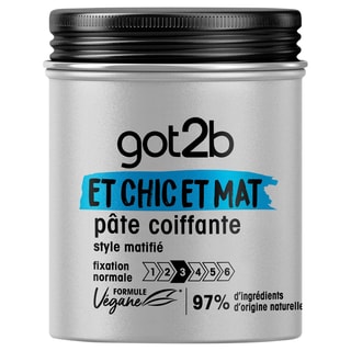 2 x Pâte coiffante Et Chic Et Mat Got2b Schwarzkopf - 100 ml