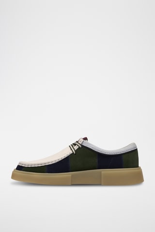 Derbys en cuir Torview - Vert et bleu marine