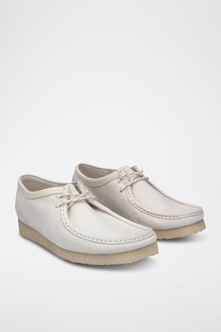 Mocassins en nubuck Wallabee - Blanc