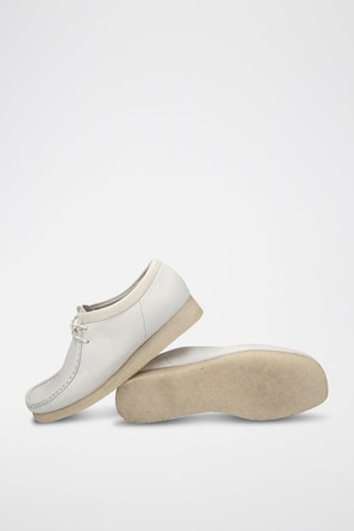 Mocassins en nubuck Wallabee - Blanc