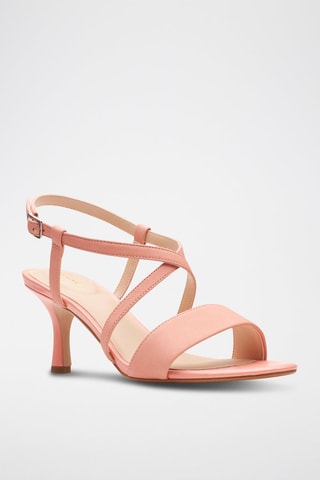 Sandales à talons en nubuck Amali - Rose clair