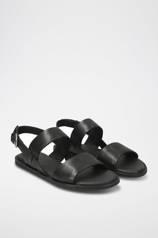 Sandalias de piel Karsea - Negro