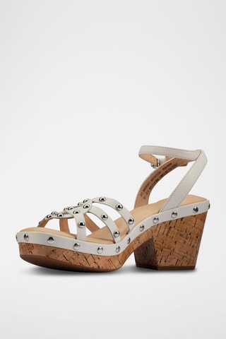 Sandales à talons en cuir Maritsa 70 - Blanc