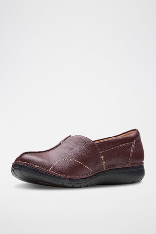 Mocassins en cuir Un - Bordeaux
