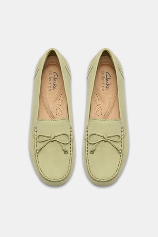 Mocassins en nubuck - Vert