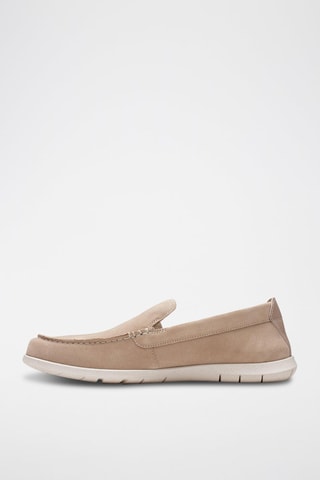 Mocassins en nubuck Flexway - Beige clair