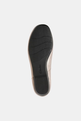 Ballerines en cuir Blanche - Doré rose