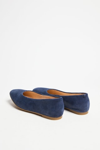 Ballerines en cuir Chia Violet - Bleu marine