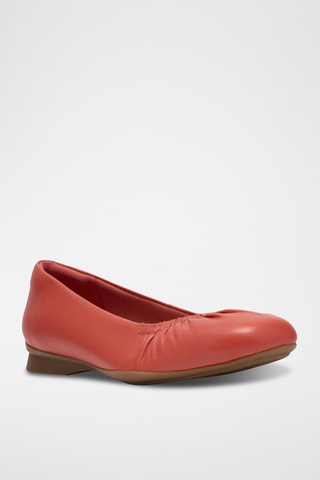 Ballerines en cuir - Corail