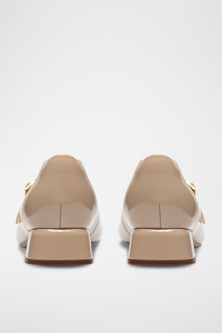 Babies en cuir verni - Beige
