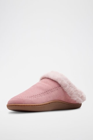 Sabots fourrés en nubuck Pilton - Rose