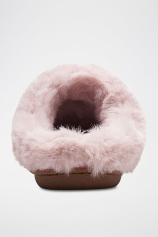 Sabots fourrés en nubuck Pilton - Rose