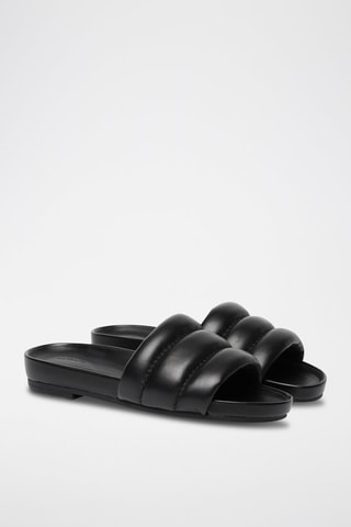 Mules en cuir Pure Soft - Noir