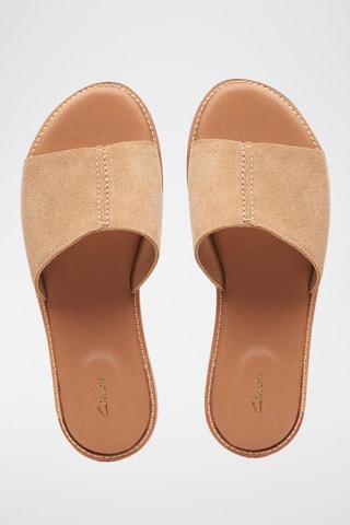 Mules en nubuck Karsea - Marron clair