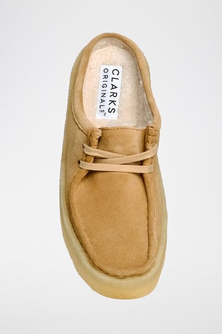 Sabots fourrés en nubuck WallabeeCup - Marron clair