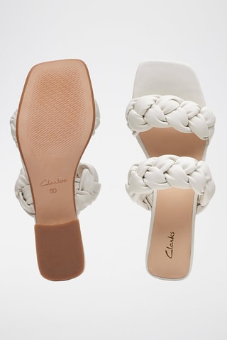 Mules en cuir Seren25 Braid - Blanc