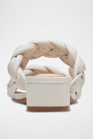 Mules en cuir Seren25 Braid - Blanc
