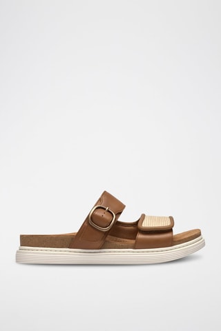 Mules en cuir Arwell - Marron