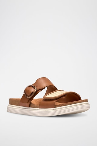 Mules en cuir Arwell - Marron