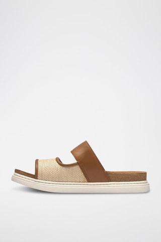 Mules en cuir Arwell - Marron