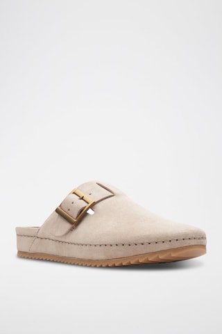 Sabots en nubuck Brookleig - Beige clair