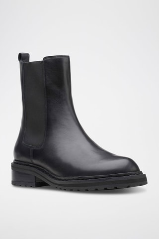 Bottines Chelsea en cuir Tilham - Noir