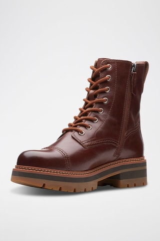 Bottines en cuir Orianna - Marron
