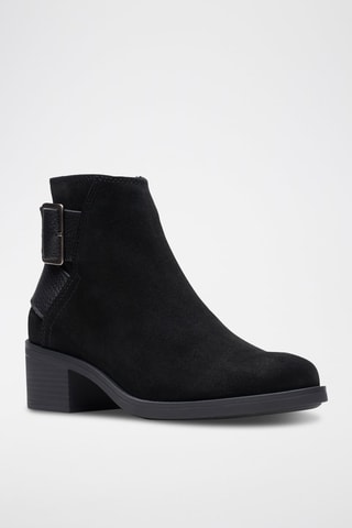 Bottines en nubuck Memi Buckle - Noir