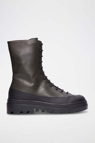 Bottines en cuir Aprilla - Kaki