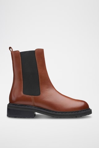 Bottines Chelsea en cuir Tilham - Marron
