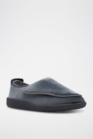 Zapatillas de terciopelo Home - Gris oscuro