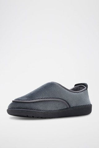 Zapatillas de terciopelo Home - Gris oscuro