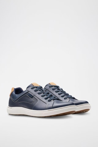 Baskets en cuir Mapstone - Bleu marine