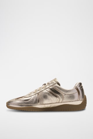 Zapatillas de piel - Dorado
