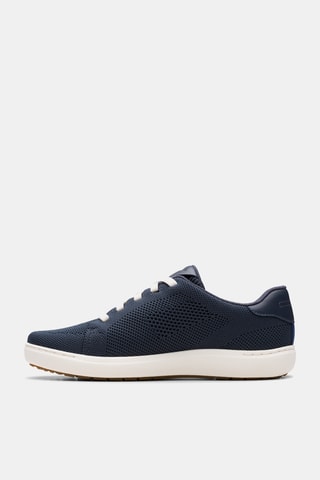 Baskets en cuir - Bleu marine