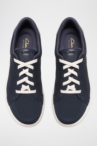 Baskets en cuir - Bleu marine