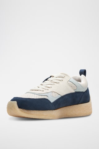 Baskets en nubuck Lockhill - Bleu marine