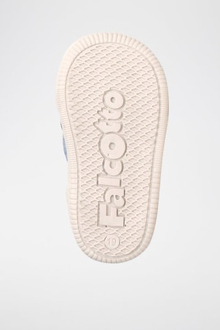 Baskets en cuir Klip - Blanc, bleu et gris