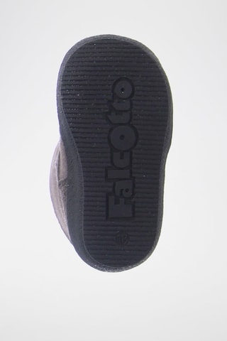 Bottines fourrées en cuir de mouton nubuck - Gris