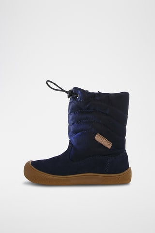 Bottines fourrées en nubuck - Bleu