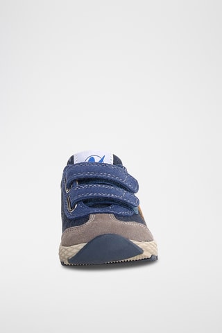 Baskets en nubuck - Gris et bleu