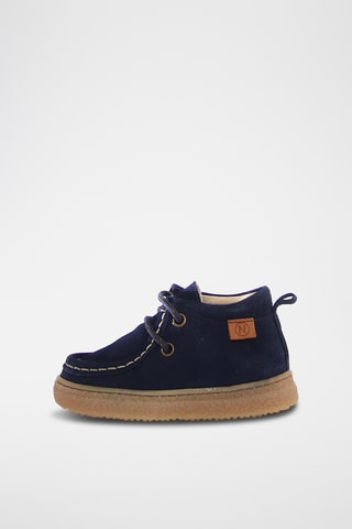 Bottines en nubuck - Bleu marine