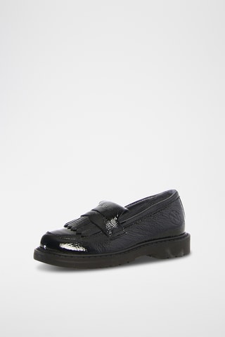 Mocassins en cuir verni - Noir