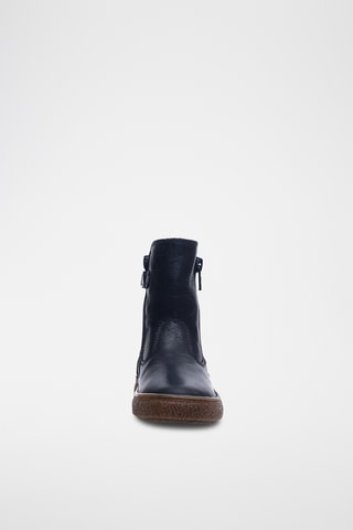 Bottines fourrées en cuir - Bleu